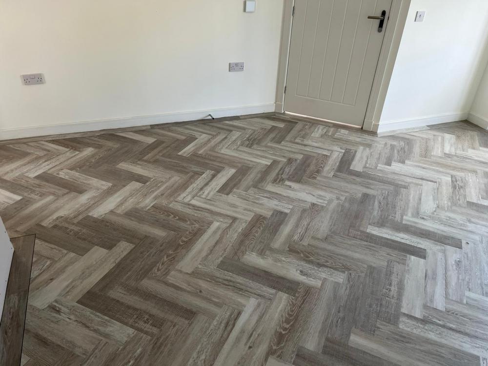 Amtico Spacia Washed Salvaged Timber 4x18 parquet effect Gallery Main Photo