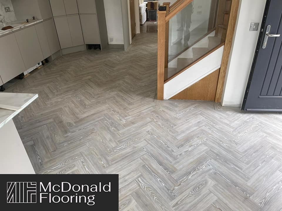 Amtico Spacia White Ash 4x18 parquet effect  Gallery Main Photo