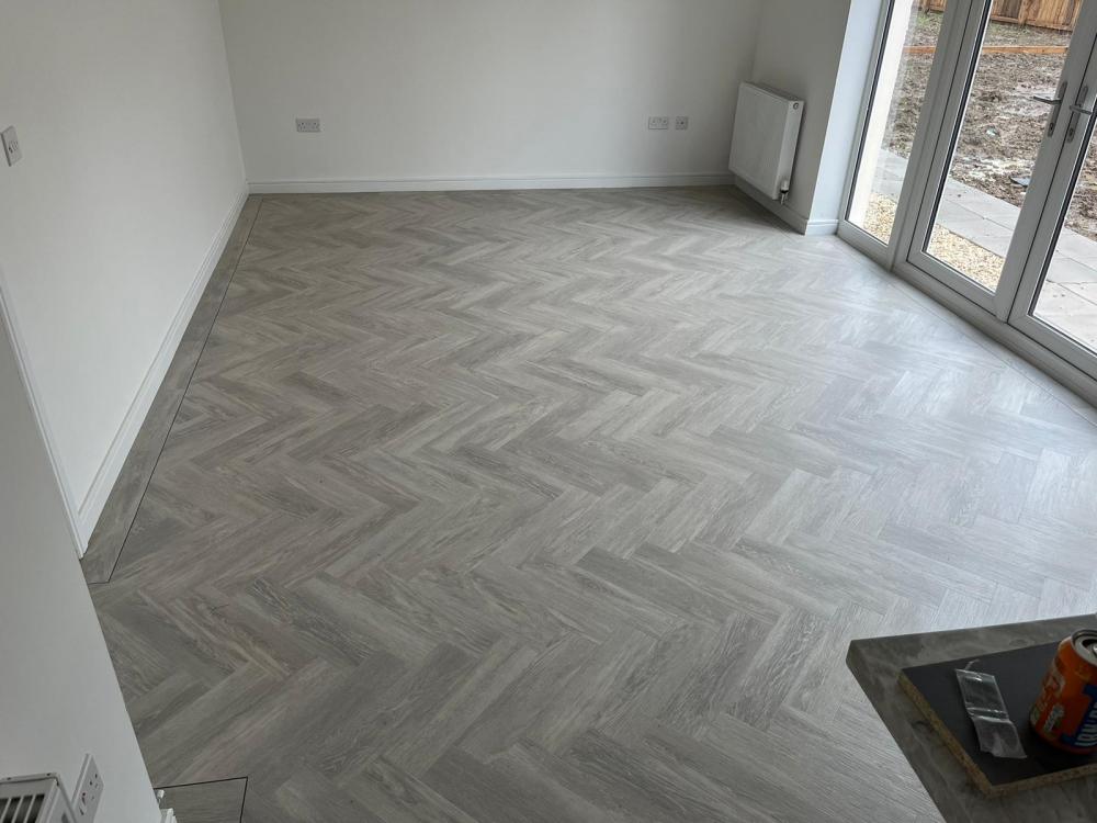 Amtico Form Dusted Oak 4.5x18 Parquet effect Gallery Main Photo