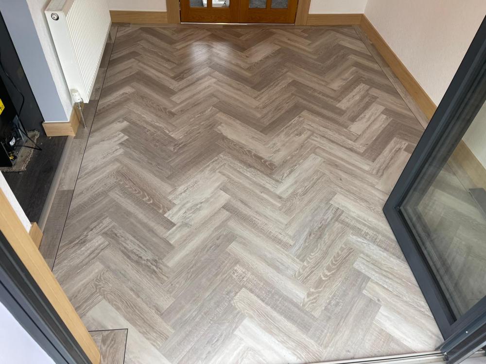 Amtico Spacia Washed Salvaged Timber 4x18 parquet effect Gallery Main Photo