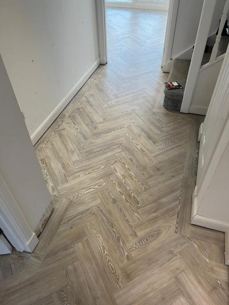 Amtico Spacia White Ash 4x18 parquet effect  Gallery Main Photo